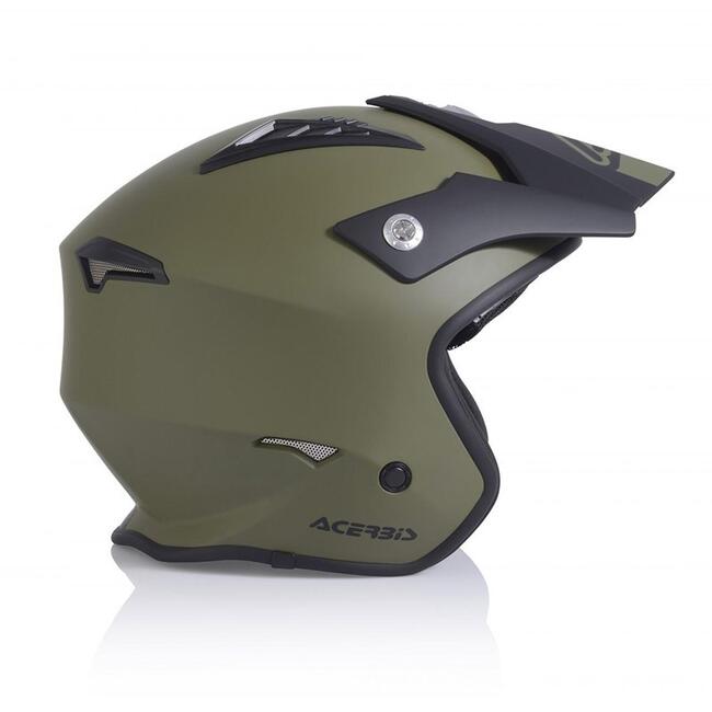 Casco Jet Aria Verde Militare Acerbis